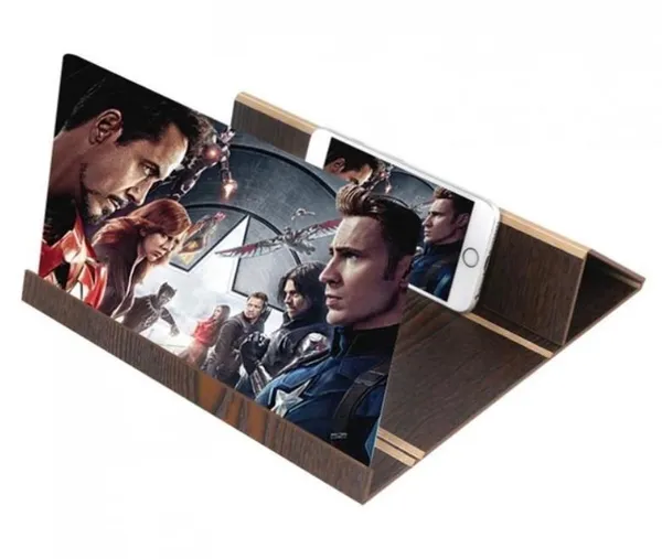 3D-збільшувач екрану телефону Enlarged Screen Magnifier (Чорне дерево) – дисплей для смартфона портативний збільшувач 3D