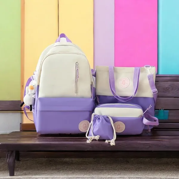 Рюкзак 4 в 1 шкільний для дівчинки G-Bag (набір: рюкзак, шоппер, пенал