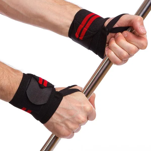 Бинти кистьові для жиму STRENGTH WRIST WRAPS SP-Sport 8088CA 2шт чорний — фото 2