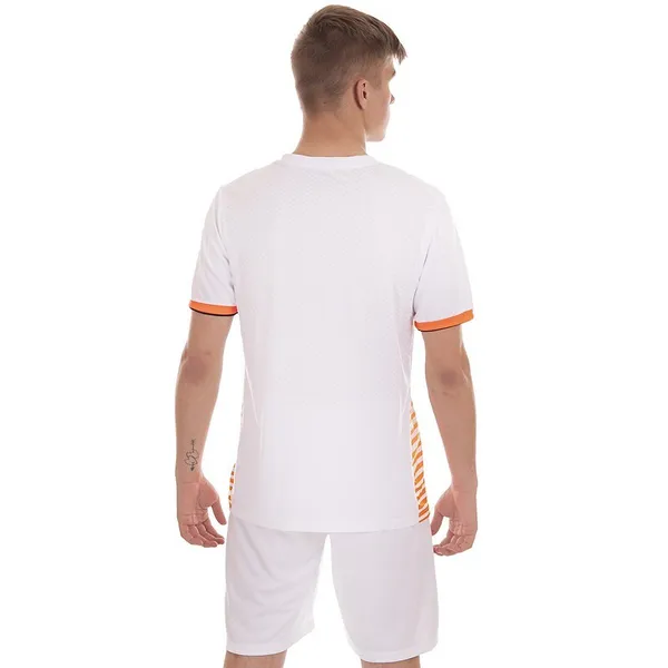 Форма футбольна комплект футболка та шорти SP-Sport CO-1908 2XL білий-помаранчевий — фото 4