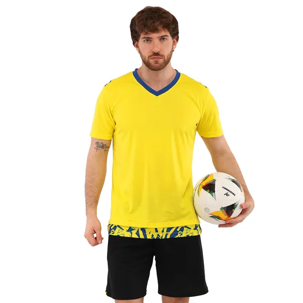Форма футбольна комплект футболка та шорти SP-Sport Twoness CO-5020 2XL жовтий-чорний