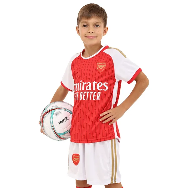 Форма футбольна дитяча із символікою футбольного клубу ARSENAL домашня 2024 SP-Planeta CO-6276 20 червоний-білий — фото 2