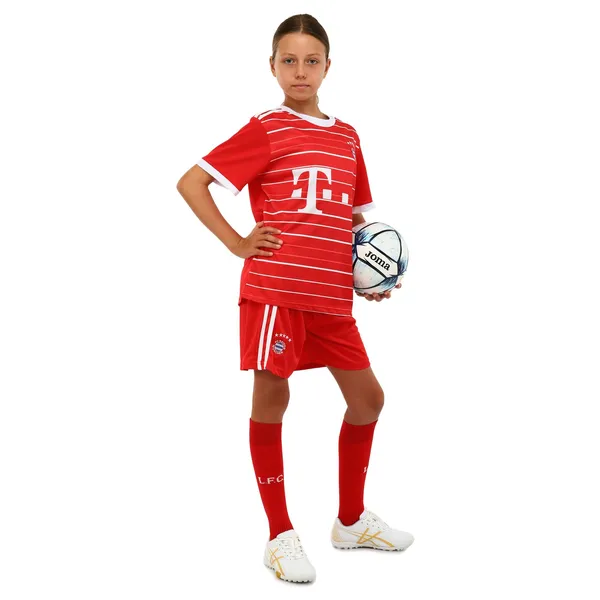 Форма футбольна дитяча із символікою футбольного клубу BAYERN MUNCHEN домашня 2023 SP-Sport CO-7186 S червоний