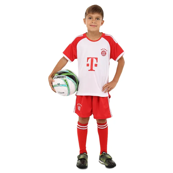 Форма футбольна дитяча із символікою футбольного клубу BAYERN MUNCHEN домашня 2024 SP-Planeta CO-6321 26 червоний-білий — фото 5