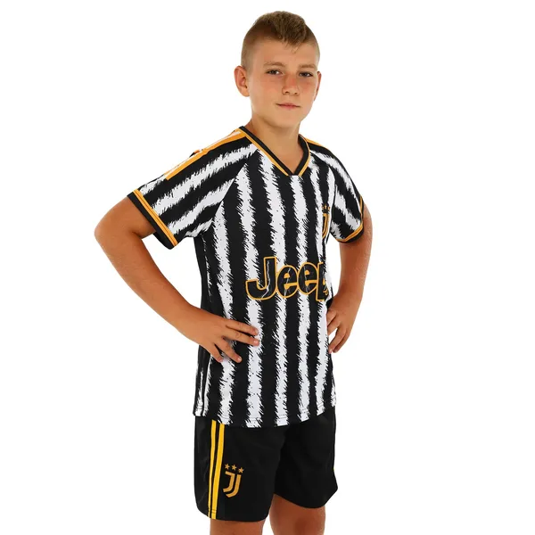Форма футбольна дитяча із символікою футбольного клубу JUVENTUS домашня 2024 SP-Sport CO-7193 XL білий-чорний — фото 2
