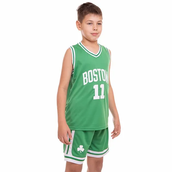Форма баскетбольна дитяча NBA клуб Boston Celtics 11 6354 S зелений-білий — фото 2