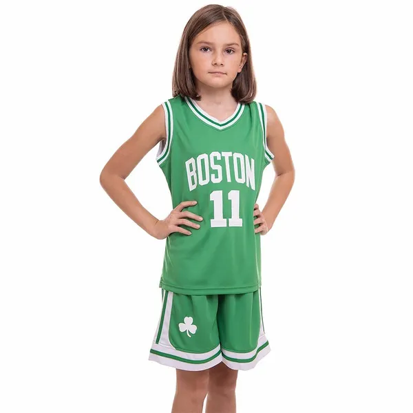 Форма баскетбольна дитяча NBA клуб Boston Celtics 11 6354 S зелений-білий — фото 3