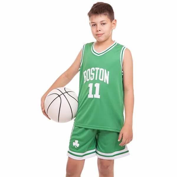 Форма баскетбольна дитяча NBA клуб Boston Celtics 11 6354 S зелений-білий — фото 6