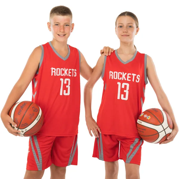Форма баскетбольна дитяча NBA клуб Houston Rockets 13 BA-0966 2XL Червоний/Сірий