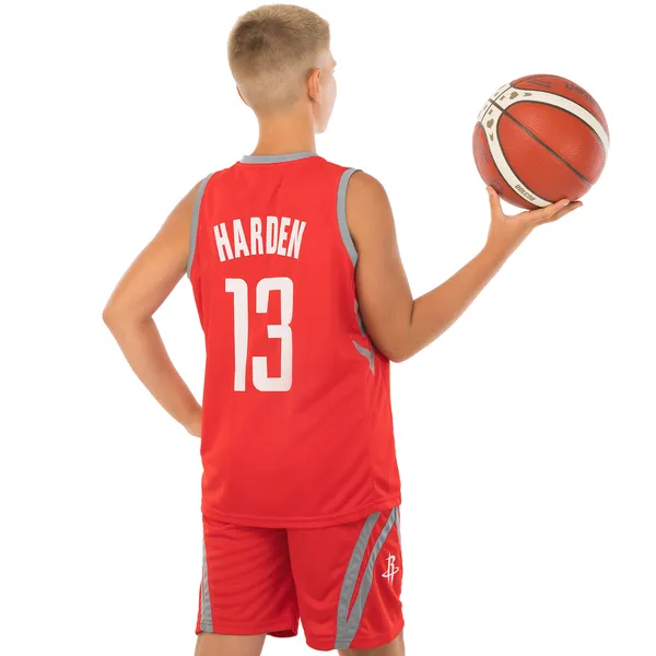 Форма баскетбольна дитяча NBA клуб Houston Rockets 13 BA-0966 2XL Червоний/Сірий — фото 3