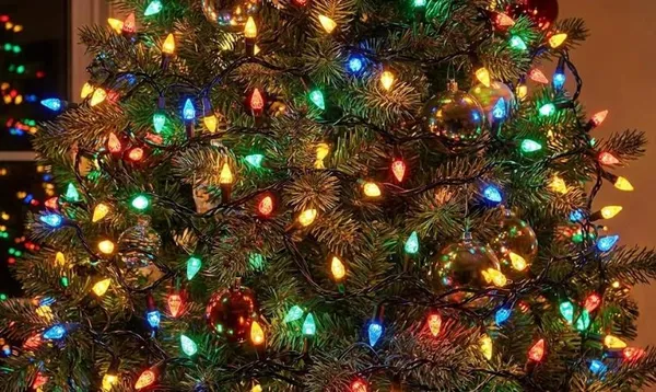 Гірлянда на 28 м., 424 LED діодів, дріт гнучкий чорний, свічення Різно