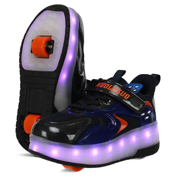 Роликові кросівки з підсвічуванням LED на двох колесах SP-Sport OB-341
