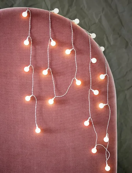 Гірлянда на 10 м., 200 LED діодів кульок, дріт гнучкий білий, світіння Біле тепле від 220В, 8 режимів роботи (на ялинку, штору, вікно, стіну) — фото 4