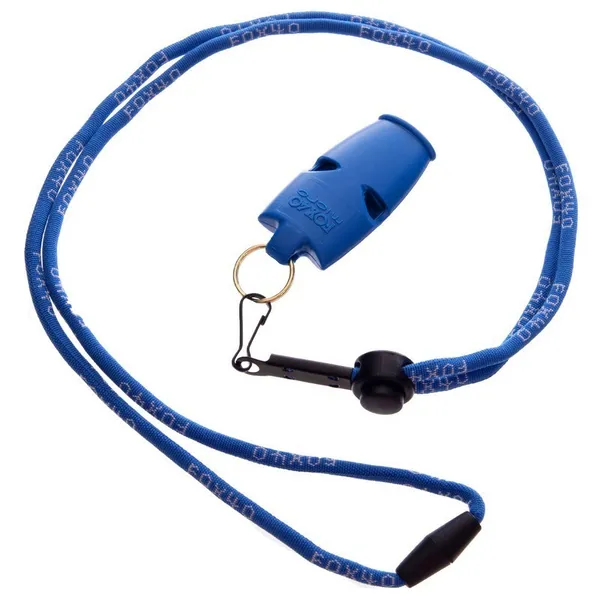 Свисток судейский пластиковый WHISTLE MICRO SAFETY FOX40-9513 Синий — фото 3