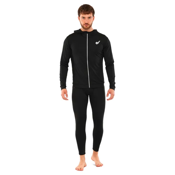 Кофта спортивна на блискавці з капюшоном JASON L-28 2XL Чорний — фото 5