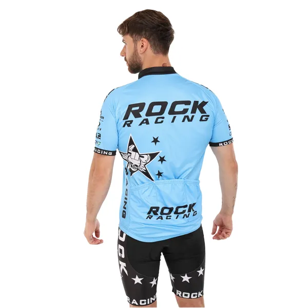 Велоформа короткий рукав SPOINT ROCK RACING MS-6818-BL XL Голубой/Черный — фото 6