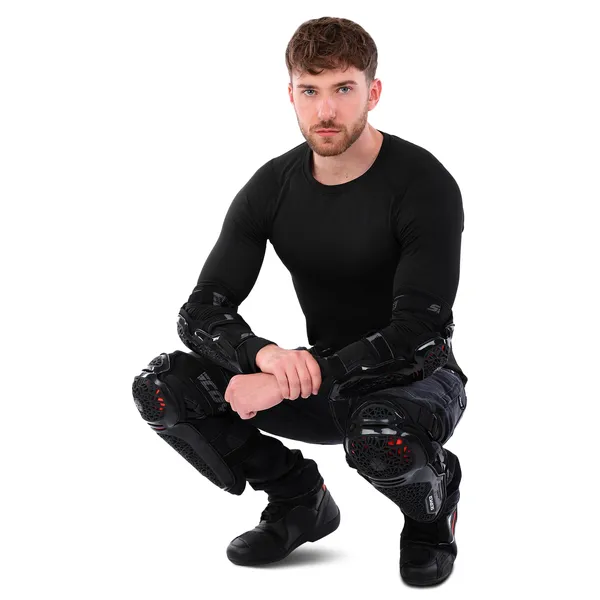Комплект захисту SCOYCO K30H30 (коліно, гомілка, передпліччя, лікоть) S Чорний — фото 2