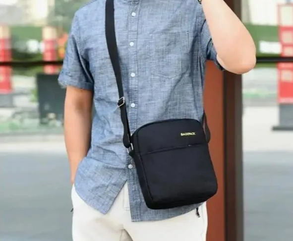 Комплект 3 в 1 (Рюкзак із USB Сумка Клатч) для щоденного використання Backpack Black Чорний — фото 4
