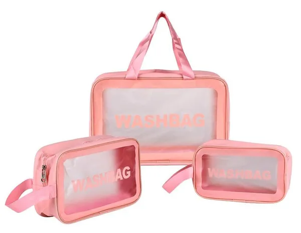 Набір косметичок дорожніх "Washbag" 3 предмети 20*12*7/22*14*6.5/30*21