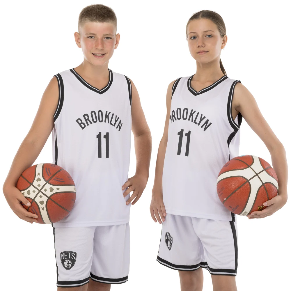 Форма баскетбольна дитяча NBA клуб Brooklyn Nets 11 3578 S Чорний/Білий