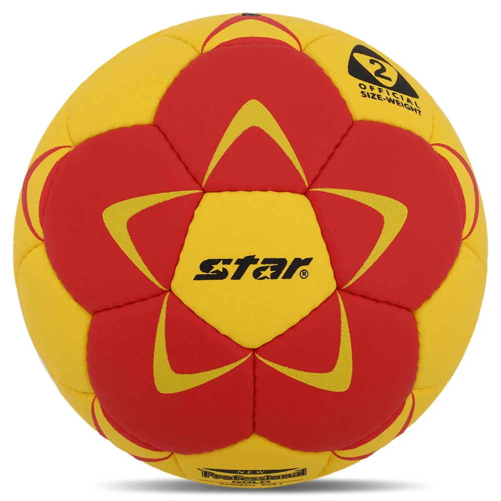 М'яч гандбольний STAR NEW PROFESSIONAL GOLD HB422 розмір 2 жовто-червоний