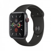 APPLE WATCH SERIES 5 (GPS-4G)  44mm SPACE GRAY ALUMINUM CASE WITH BLACK SPORT BAND (MWW12)