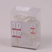 Гирлянда LED Колокольчики теплый свет 10 светодиодов 1 м 40847