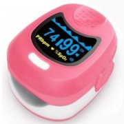 Пульсоксиметр CMS50QB двухцветный OLED дисплей для детей, CONTEC,розовый