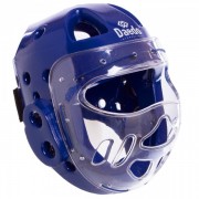 Шлем для тхэквондо с пластиковой маской BO-5490 DADO р-р S,синий