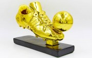 Фигурка наградная спортивная Футбол Бутса с мячем золотая C-1346-B2