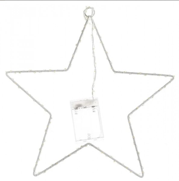 Декоративная звезда Flora с LED-подсветкой 40 см 11297