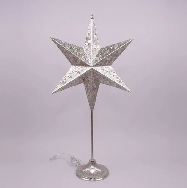 Звезда ажурная металлическая Flora с подсветкой 24902