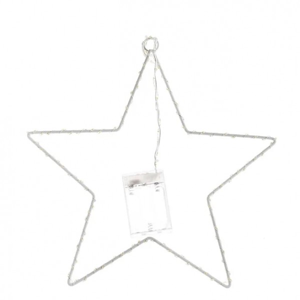 Декоративна зірка Flora з LED-підсвічуванням 30 см 11298