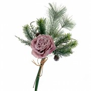 Декор Elso новорічна гілка Троянда (6008-025)