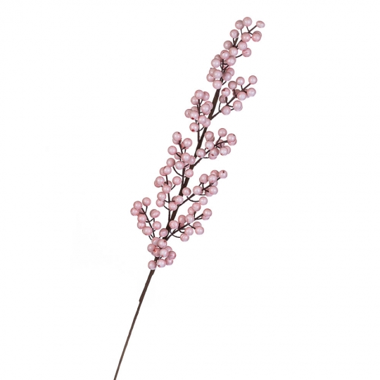 Декор Elso ветка Зимние ягоды розовая (6009-058)