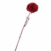 Декор Elso Новорічна троянда 74 см червона (6008-024)