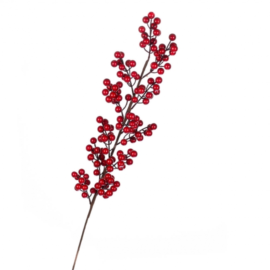 Декор Elso гілка Зимові ягоди червона (6009-057)