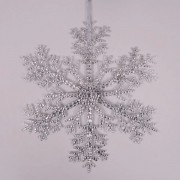 Подвеска Flora Снежинка серебряная D-31 см. 26608