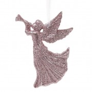 Новогодняя подвеска Flora Ангел светло-розовый 11360
