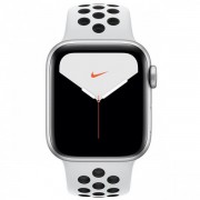 APPLE WATCH NIKE SERIES 5 (GPS-4G) 40mm SILVER ALUMINUM CASE WITH PURE PLATINUM BLACK (MX372)