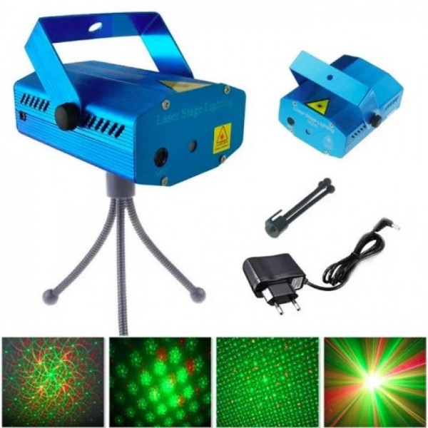 Новогодний лазерный проектор Диско Laser Pointer