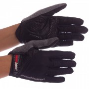 Велоперчатки із закритими пальцями MADBIKE SK-13, р-р L, чорний