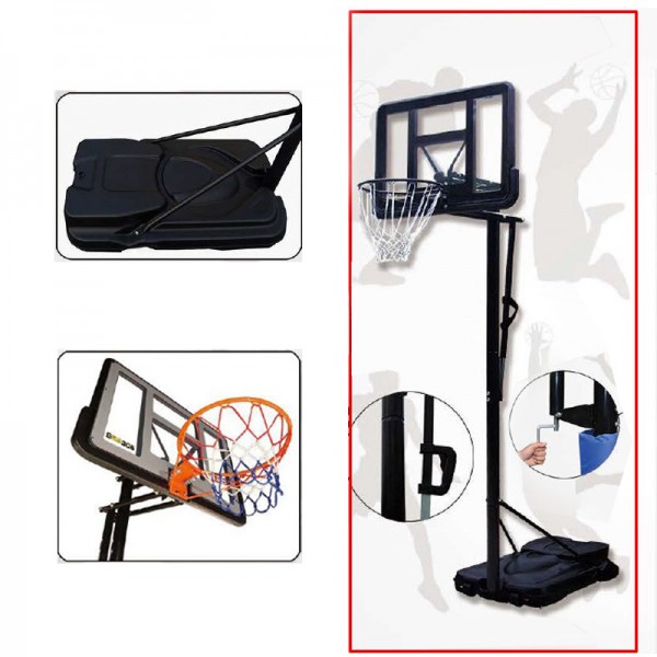 Стойка баскетбольная со щитом (мобильная) ADULT S020