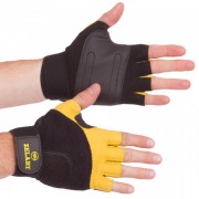 Перчатки для тяжелой атлетики кожаные Zelart Gel Tech BC-3611 р-р M