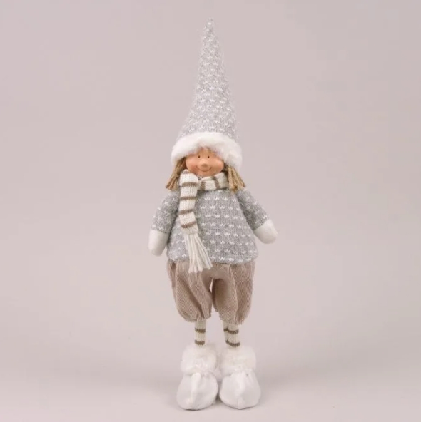 Фігурка м'яка новорічна Flora Хлопчик 53 см. 21650