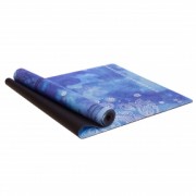 Коврик для йоги Замшевый каучуковый двухслойный 3мм Record FI-5662-57 синий