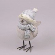 Новогодняя фигурка Flora Птичка в шарфе Н-33 см. 26491