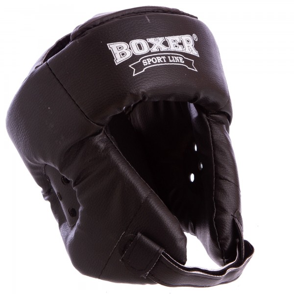 Шлем боксерский открытый Кожвинил BOXER 2030 р-р L , черный