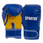 Перчатки боксерские детские SPORTKO PD-2,р-р 7 синий