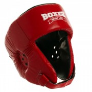 Шлем боксерский открытый кожаный BOXER 2027 р-р L красный